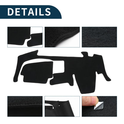 Dashboard Cover Mat for Mitsubishi Mini EK (2020-2024) - Black 1 Set