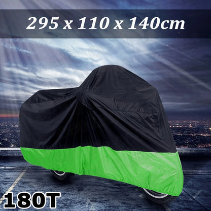 XXXL 180T Green Motorcycle Cover for Honda Gold Wing GL1000 1100 1200 1500 1800