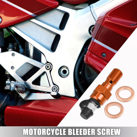 Bleeder Screw Bolt Dust Cap M10x1.25 for Motorcycle Master Cylinder
