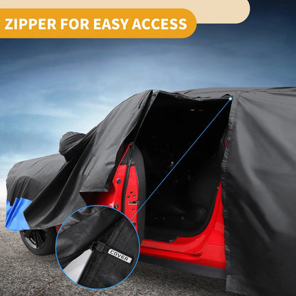Waterproof Car Cover for Toyota Highlander (Oxford Cloth, Black)