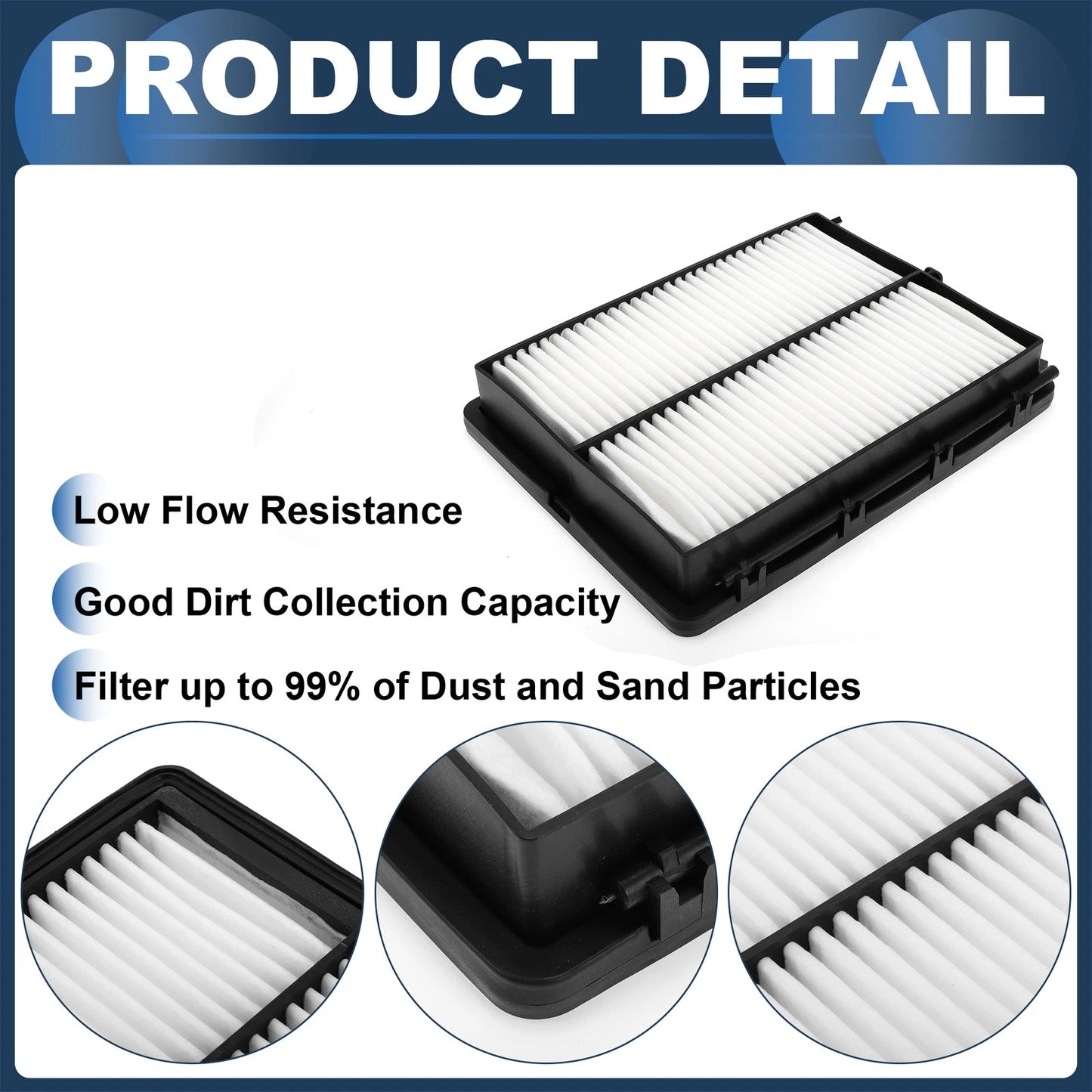Cabin Air Filter for Kia Cadenza 3.3L (2017-2020) - 1 Pcs