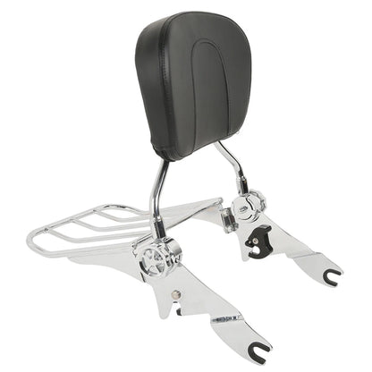 Backrest Sissy Bar Luggage Rack for Harley Touring Electra Glide (2009-2025)