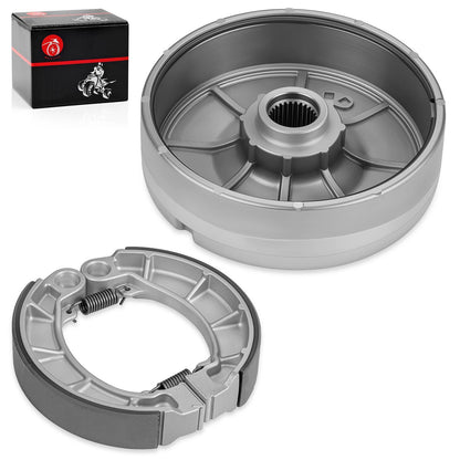 Rear Brake Drum Hub & Shoe for Honda FourTrax Foreman 400 TRX400FW 1995-2003