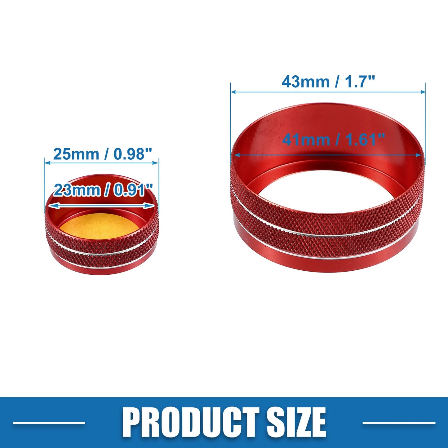 Console Multimedia Button Cover for Infiniti Q50 QX50 Red