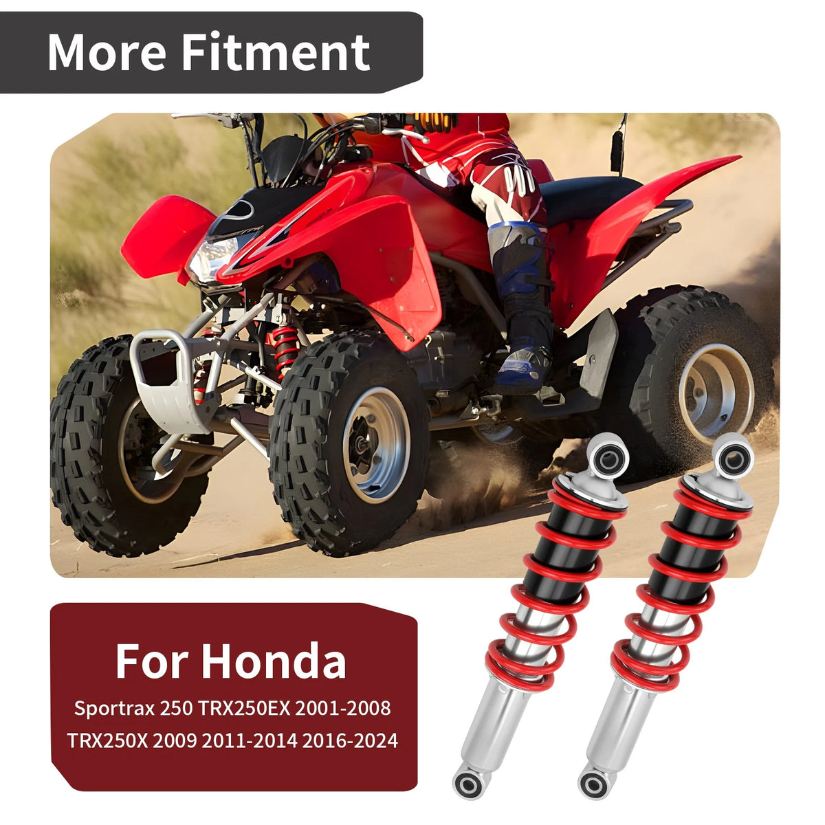 Front Shock Absorber for Honda TRX250X 2009-2024 (51400-HN6-A00)