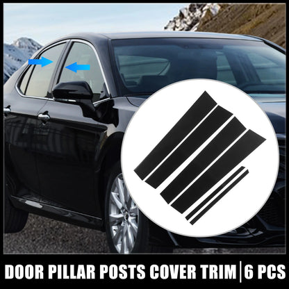 Door Cover Panel Pillar Posts Stickers / 6 Pcs / Door Cover Panel Pillar Posts Stickers for Toyota Camry (2012–2015)