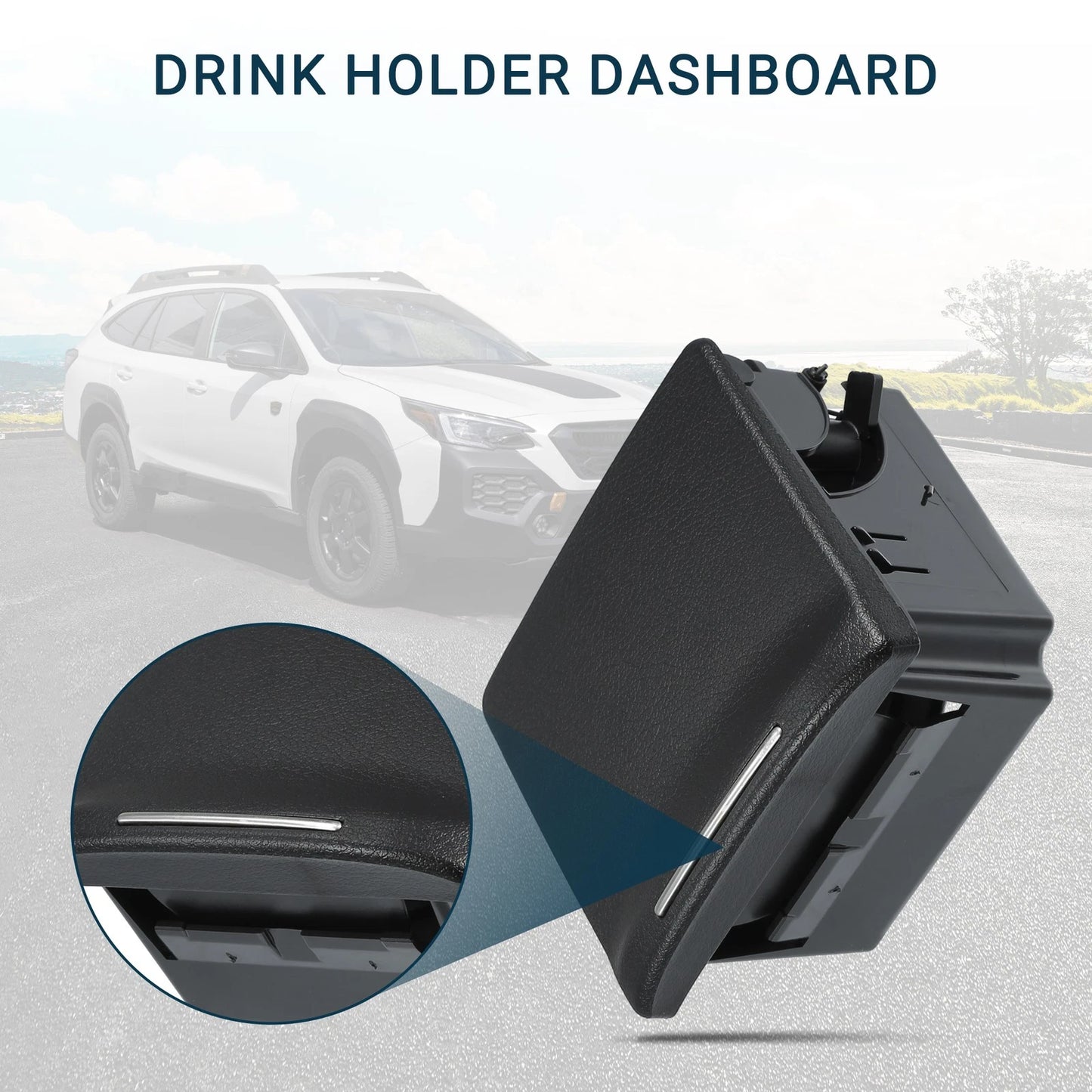 Cup Holder for Subaru Outback (2007-2009) Black 1 x Practical Drink Holder