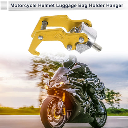 Claw Shape Aluminum Alloy Motorcycle Hanging Hook 62mm Gold Tone