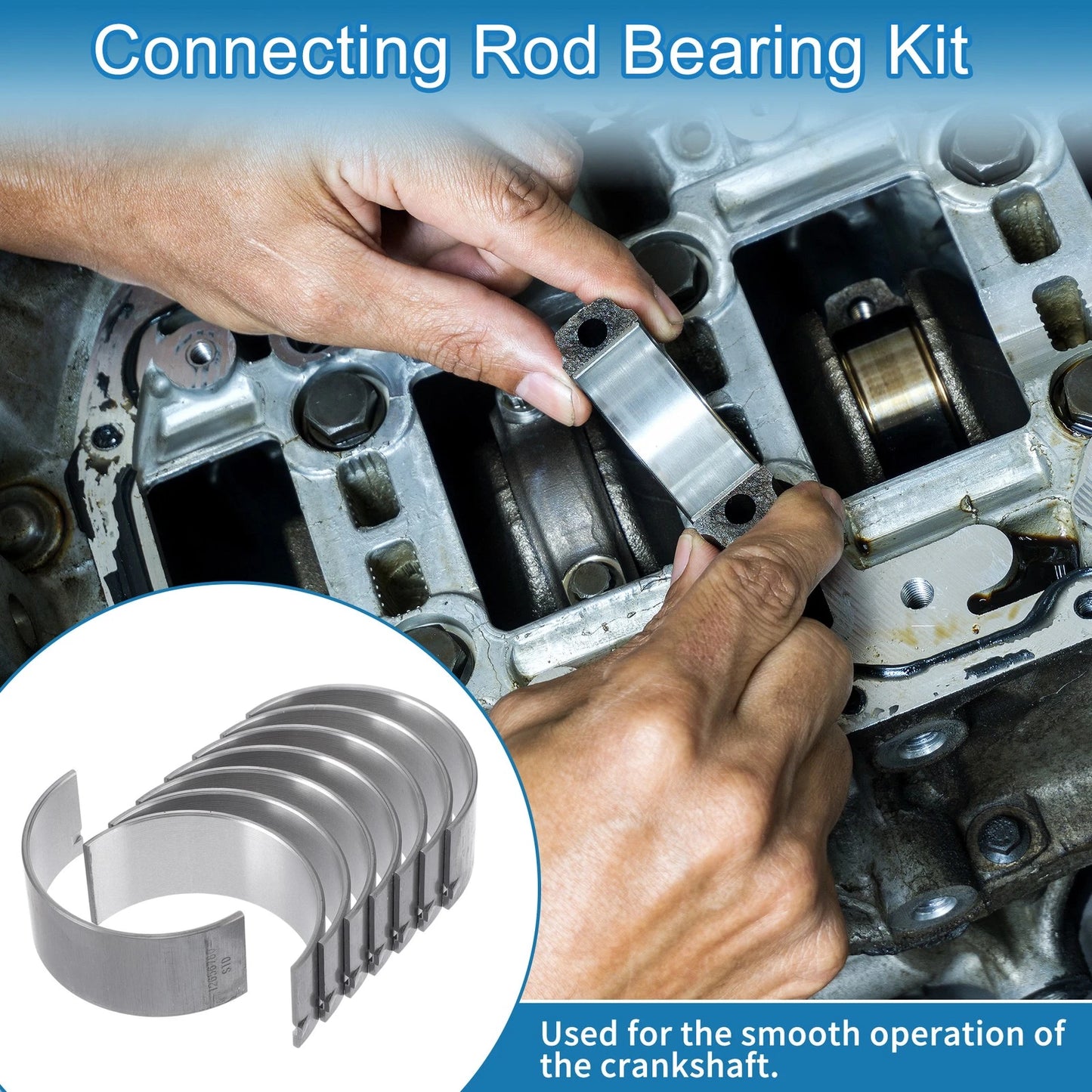 Rod Bearing Set 8 Pcs for Chevrolet Malibu (2013-2015)