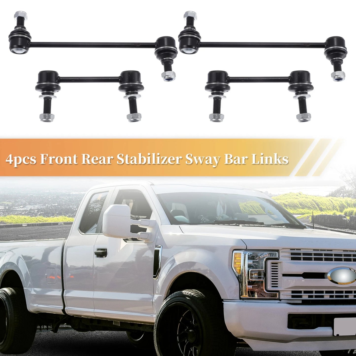 4 x Front Rear Stabilizer Sway Bar Links for Ford Edge (2007-2014)