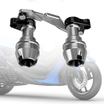 Crash Slider Protector Silver for Yamaha Nvx Aerox Nmax (2015-2019)