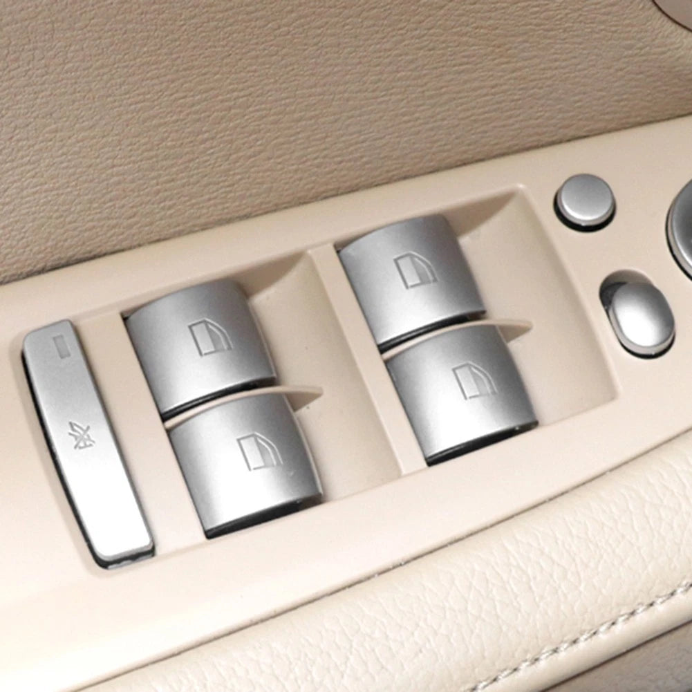Silver Switch Button Cover Trim for BMW 3 X6 E70 E71 E84 E90