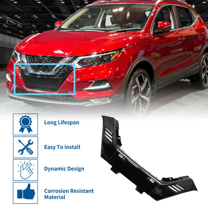 Upper Bumper Grille for Nissan Rogue Sport Chrome Black (2017-2022)
