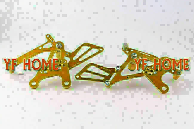 Rearset Footrest Pegs for Kawasaki Ninja ZX6R (2005-2008) - Gold
