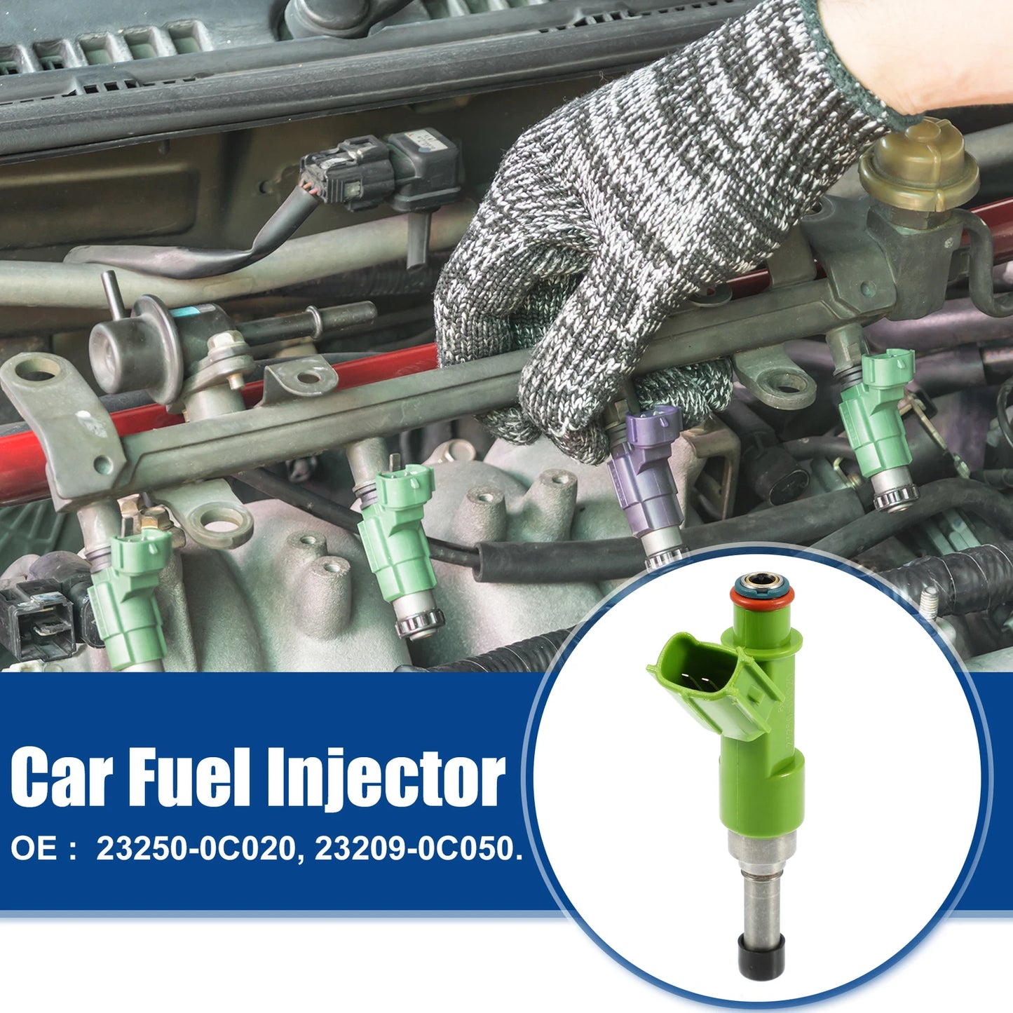 4 x Fuel Injector Nozzles for Toyota Hilux Vigo, Land Cruiser (2005-2015)