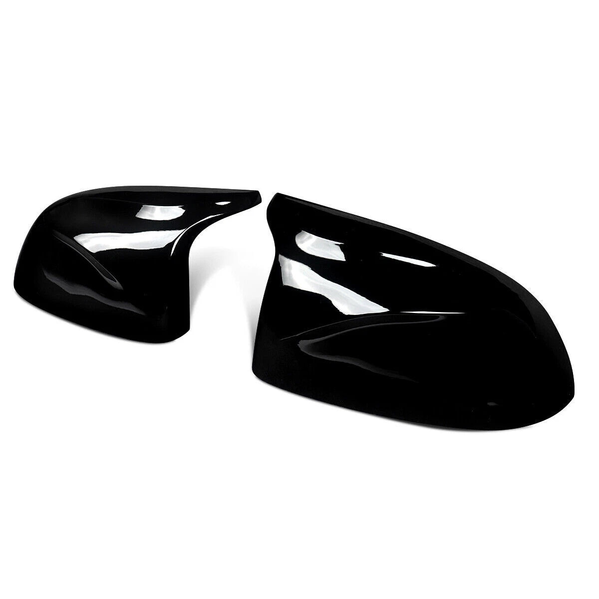 Gloss Black Snap-On Side Mirror Cover Cap for BMW X5 X4 X3 (2014–2018)