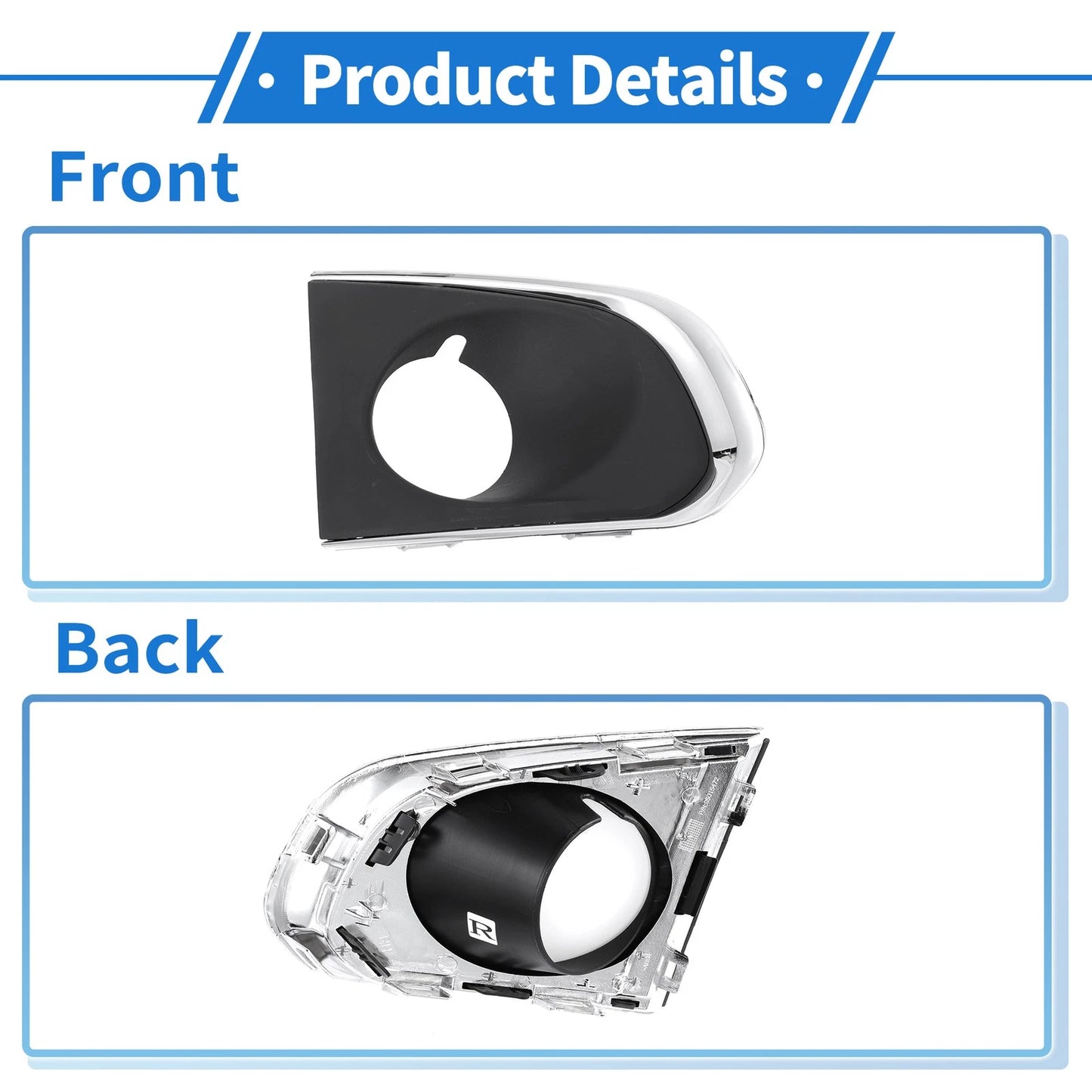 1 Pc Front Right Fog Light Grill for Chevrolet Trax (2013-2016)