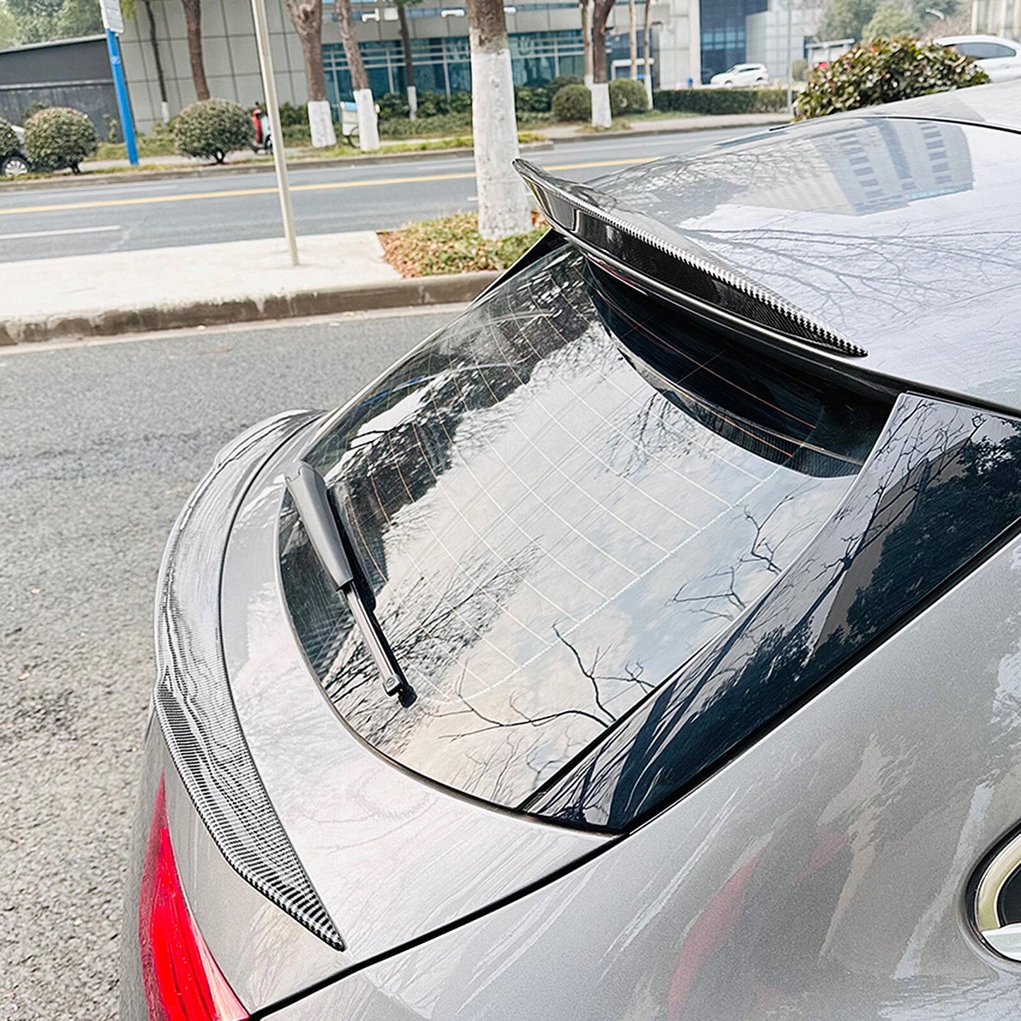 Rear Spoiler Lip for Mercedes Benz X118 (2019-2023) Carbon Look