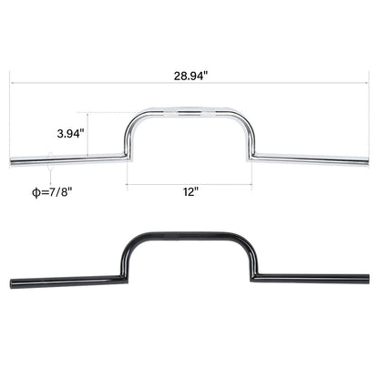 7/8" Cafe Racer Handlebar for Honda CB GS XS 650 750 850 900