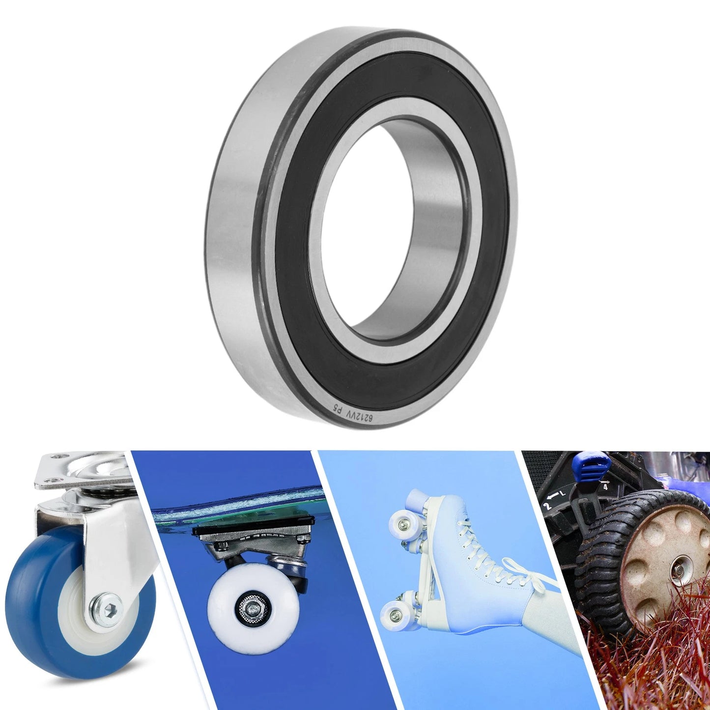 6212VV / 60x110x22mm / Deep Groove Ball Bearings for Scooter Skateboard Wheel
