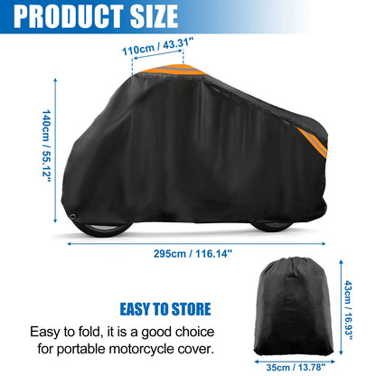 Motorcycle Cover Universal Scooter Waterproof