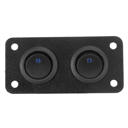Toggle Rocker Switch Panel for Car Boat Marine RV Truck Blue LED