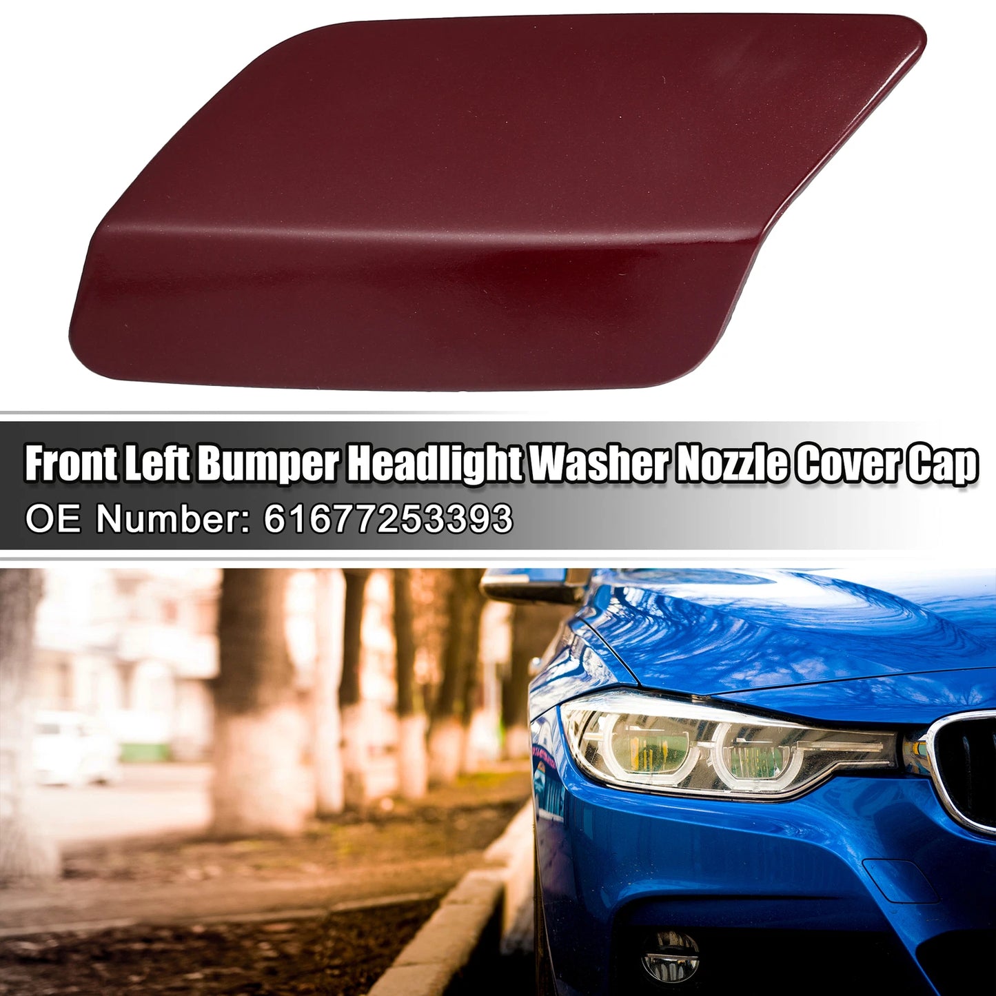 Front Left Headlight Washer Nozzle Cover for BMW E92 E93 (2007-2013)
