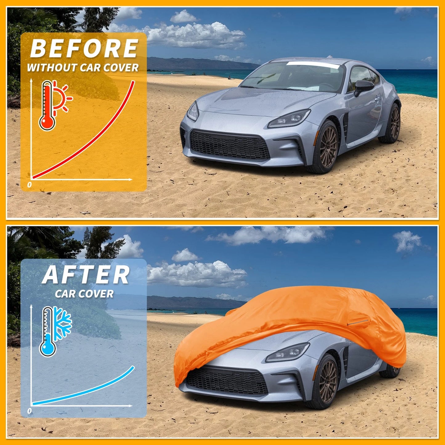Waterproof All Weather Car Cover for Toyota GR86 (2022-2023)