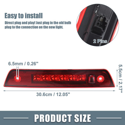 High Mount Stop Light for Jeep Grand with Chrome Tone Housing & Red Lens