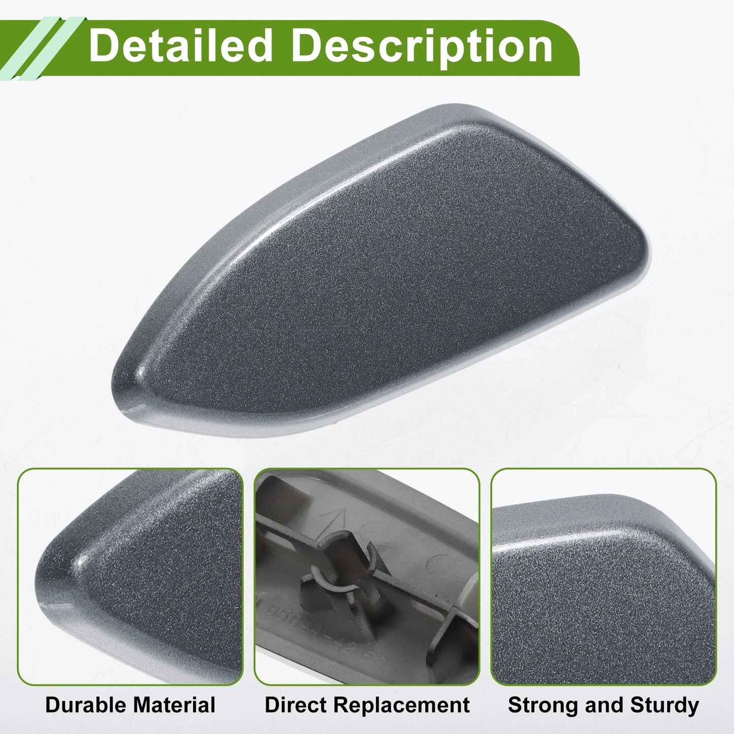 Front Right Washer Nozzle Cover for Toyota Rav4 (2010-2012) Gray