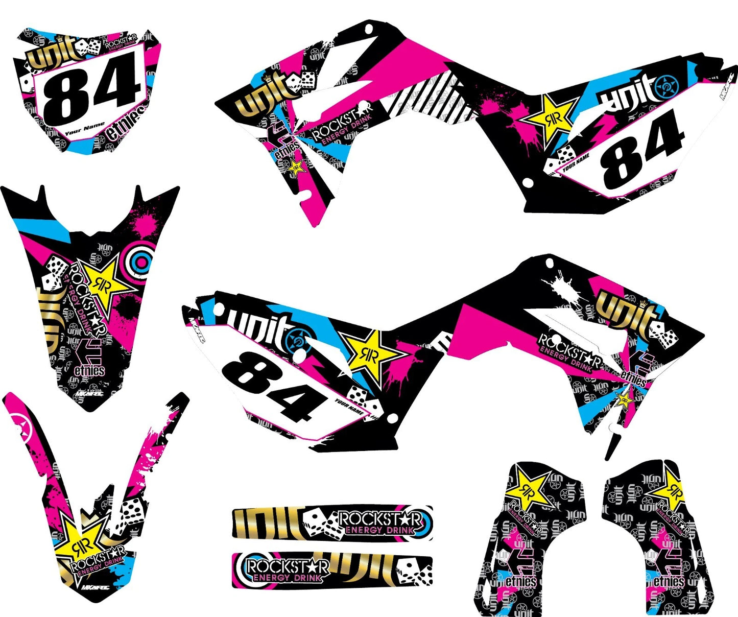 Rush Style Sticker Kit for Honda CRF450R (2017-2020)
