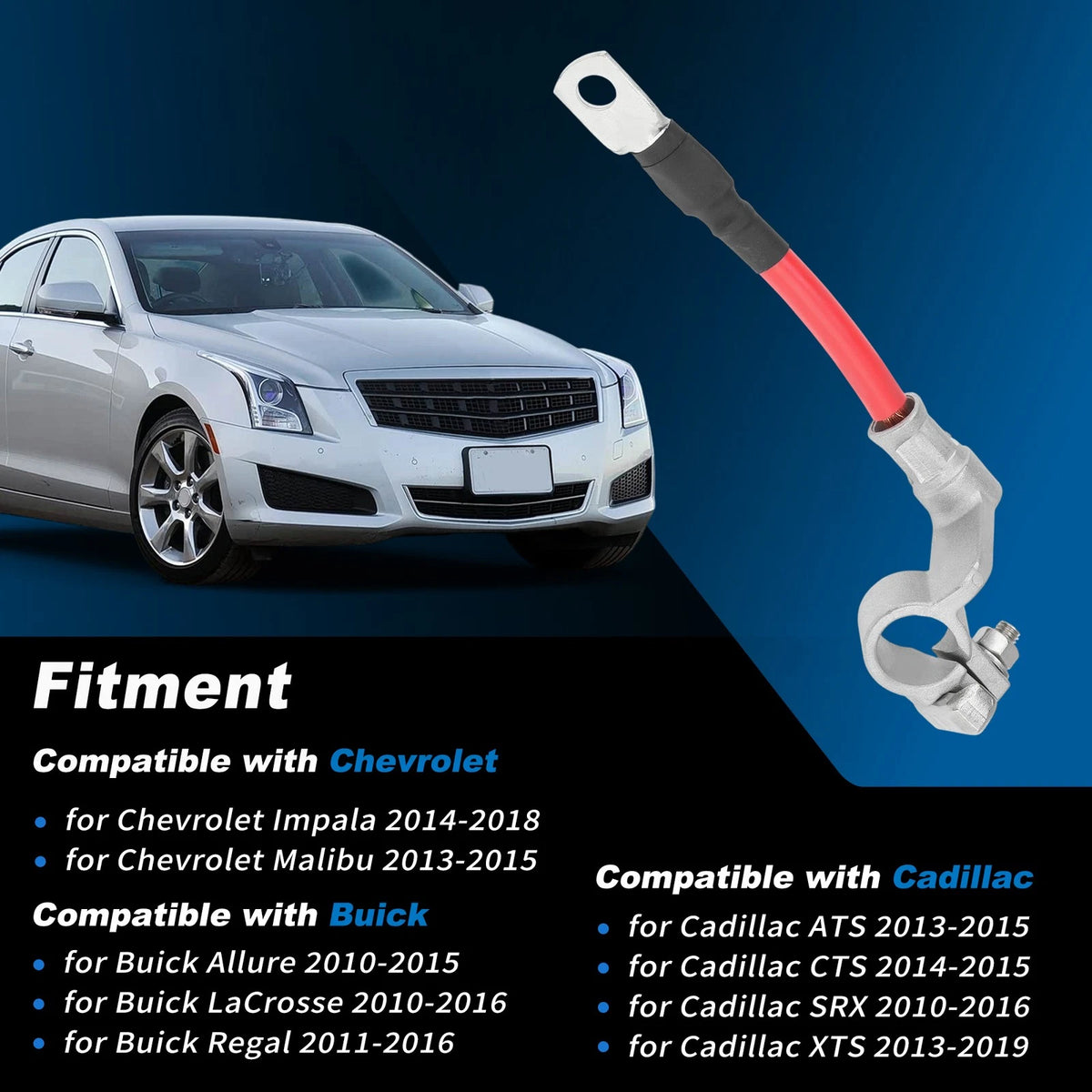 Positive Battery Cable for Cadillac ATS and Chevy Impala Malibu
