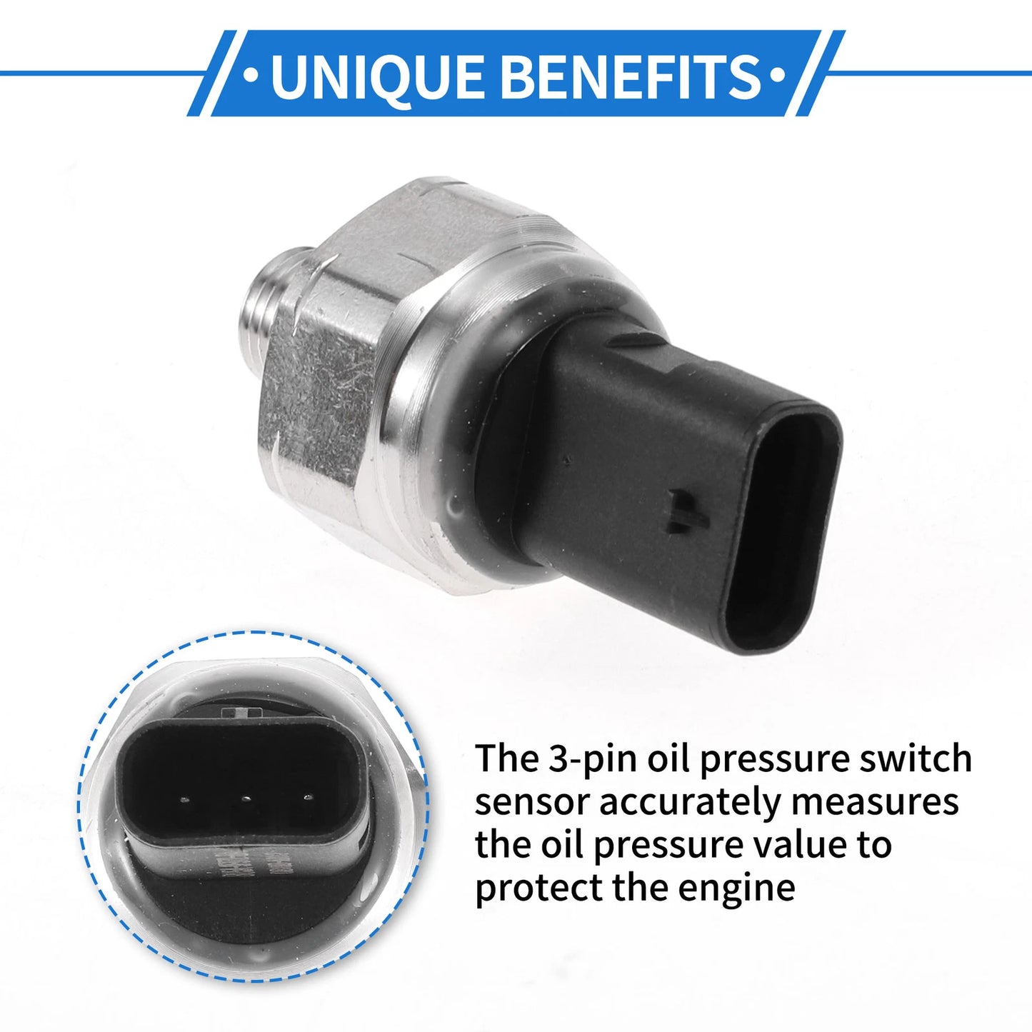 Engine Oil Pressure Sensor for Ford Edge, Escape, Expedition, Explorer (2007-2023)