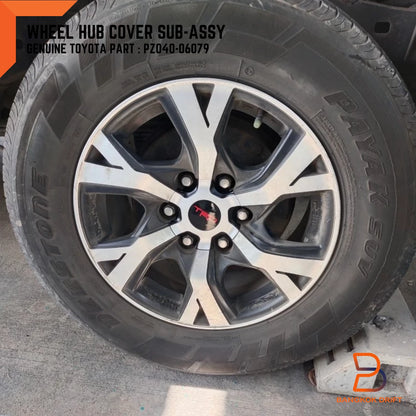 4 x TRD Wheel Center Cap Hub Covers for Toyota Hilux Fortuner (2015-2023)