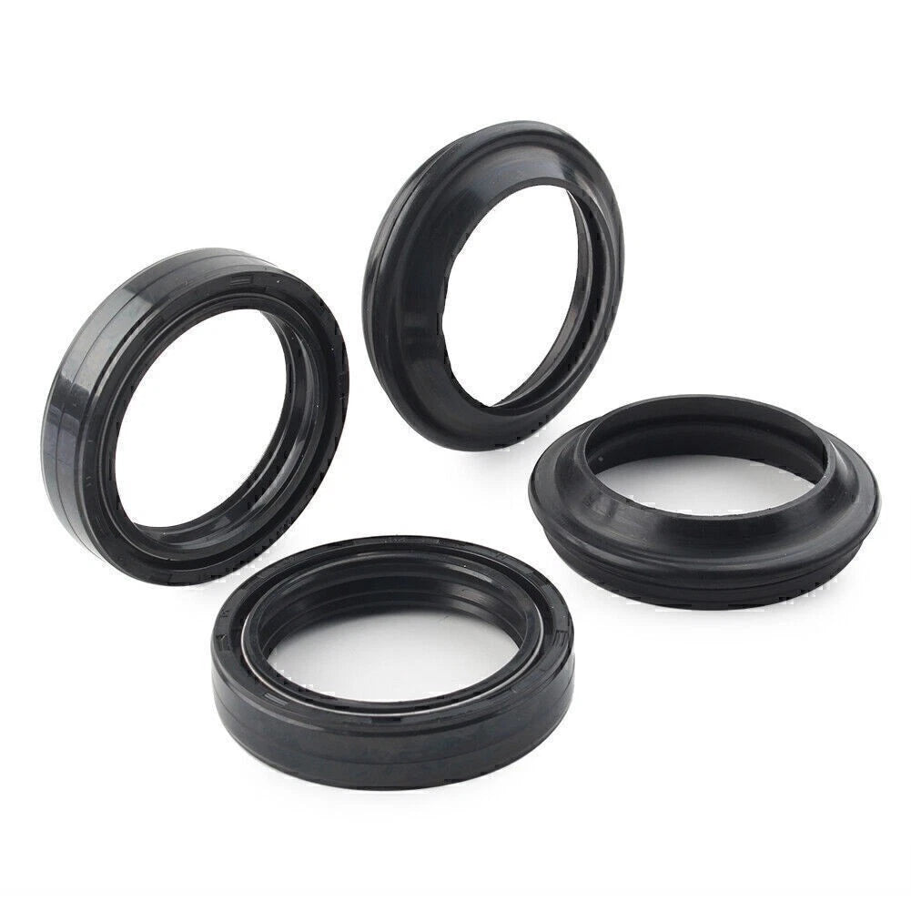 4 x Black Oil Seals Dust Seals for Front Fork Damper Shock Absorber (50-63)