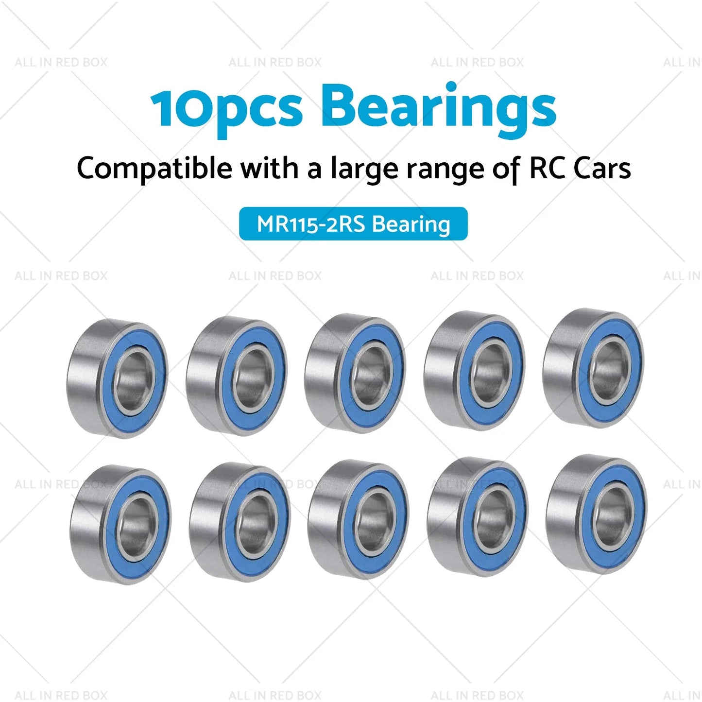 5x11x4mm Bearings for RC Tamiya, HPI, Traxxas, Axial, Losi, Savage