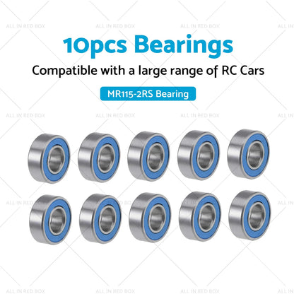 5x11x4mm Bearings for RC Tamiya, HPI, Traxxas, Axial, Losi, Savage