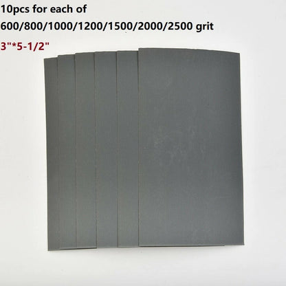 70 x Sandpaper 3x5.5 for COMBO 600/800/1000/1200/1500/2000/2500