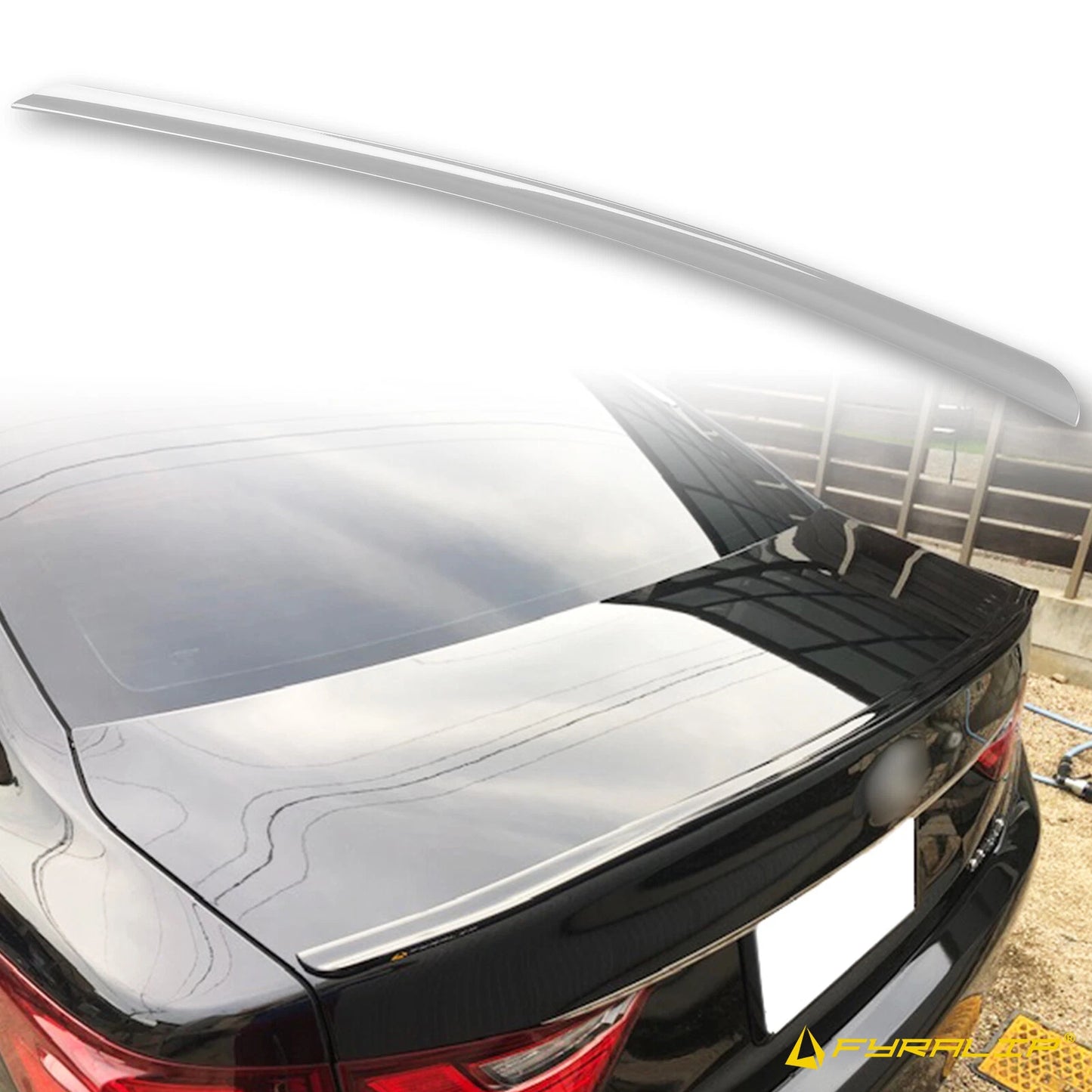 Silver Boot Lip Spoiler for Lexus GS (2011-2015)