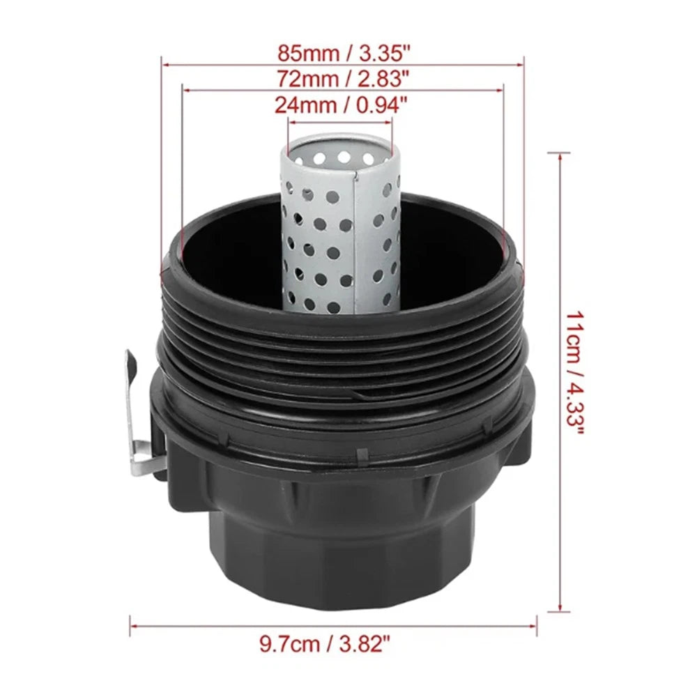 Oil Filter Cap with Seal for 2008-11 Lexus, 2010-14 Toyota FJ Cruiser