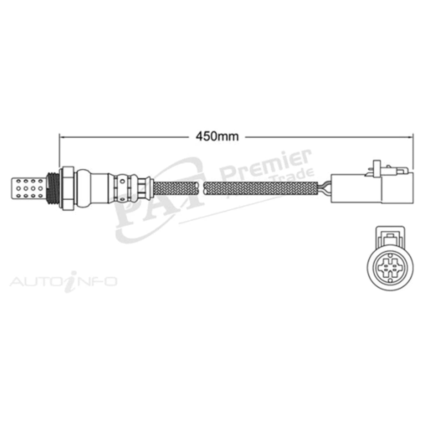 Pre Cat Oxygen O2 Sensor 1.6L for Ford Fiesta (2004-2013)