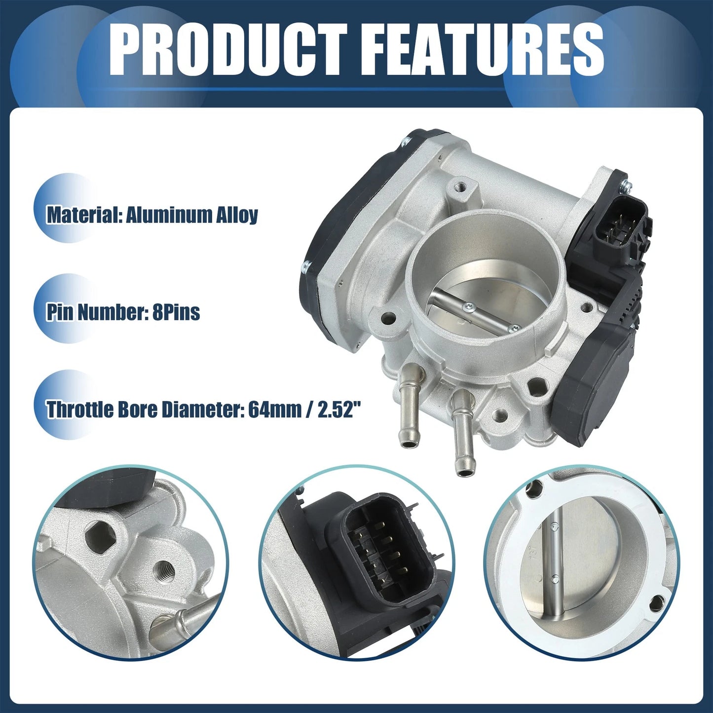 Throttle Body Actuator for Hyundai Santa Fe 2.7L V6 (2007-2009)