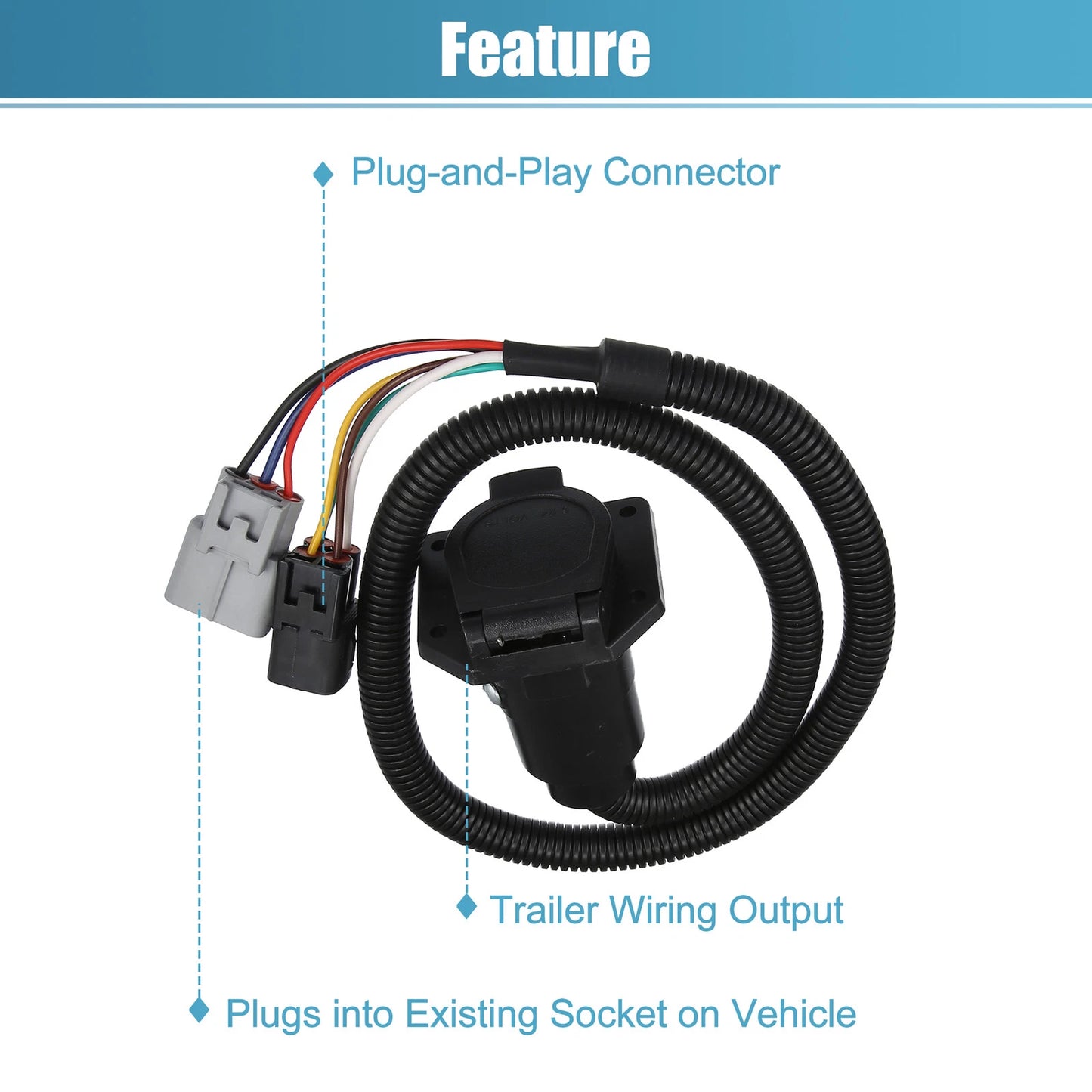 7-Pin Trailer Wiring Harness for Toyota Tundra (2003-2006)