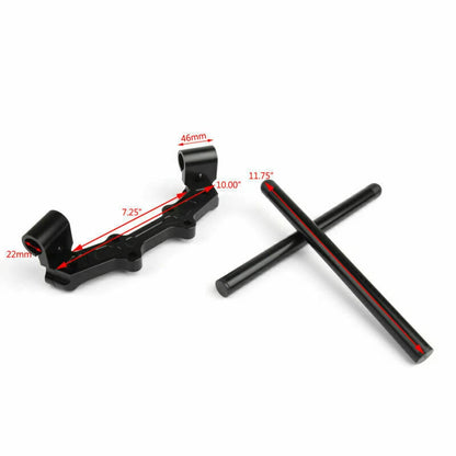 Handlebar Clamps Set for Yamaha MT-07 FZ-07 (2014-2017) Black
