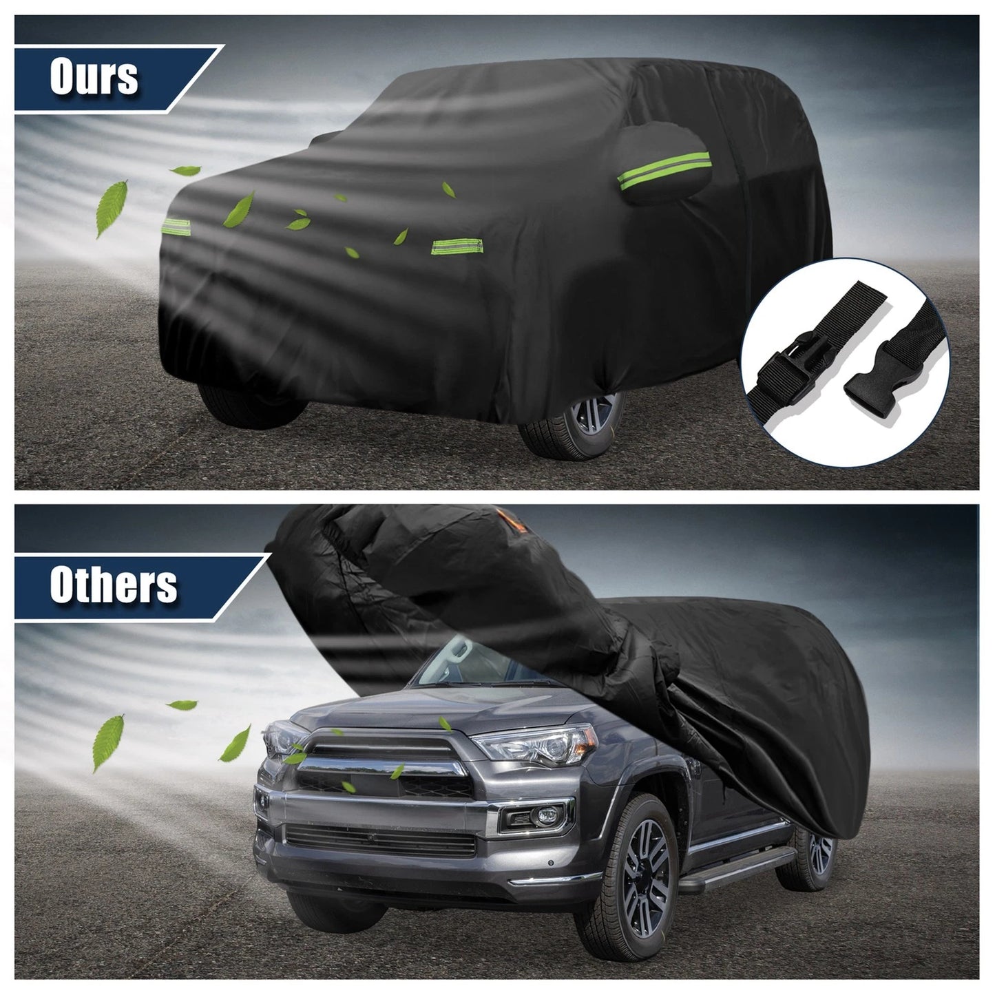 Waterproof Full Car Cover with Zipper for Toyota 4Runner (2002-2023)