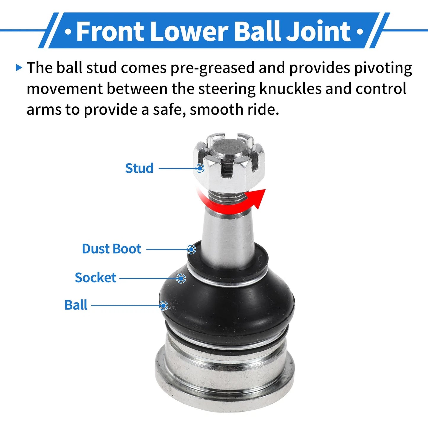 Front Lower Ball Joints for Toyota Yaris (1999-2005)