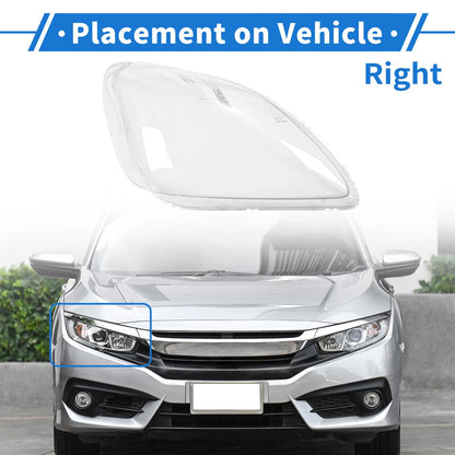 Car Front Right Headlight Lens Cover for Honda CR-V (2005-2006)