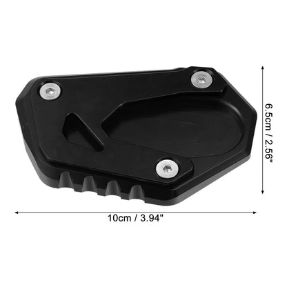 1 Set Kickstand Side Stand Plate Pad Black for Suzuki GSX-S (2015–2021)