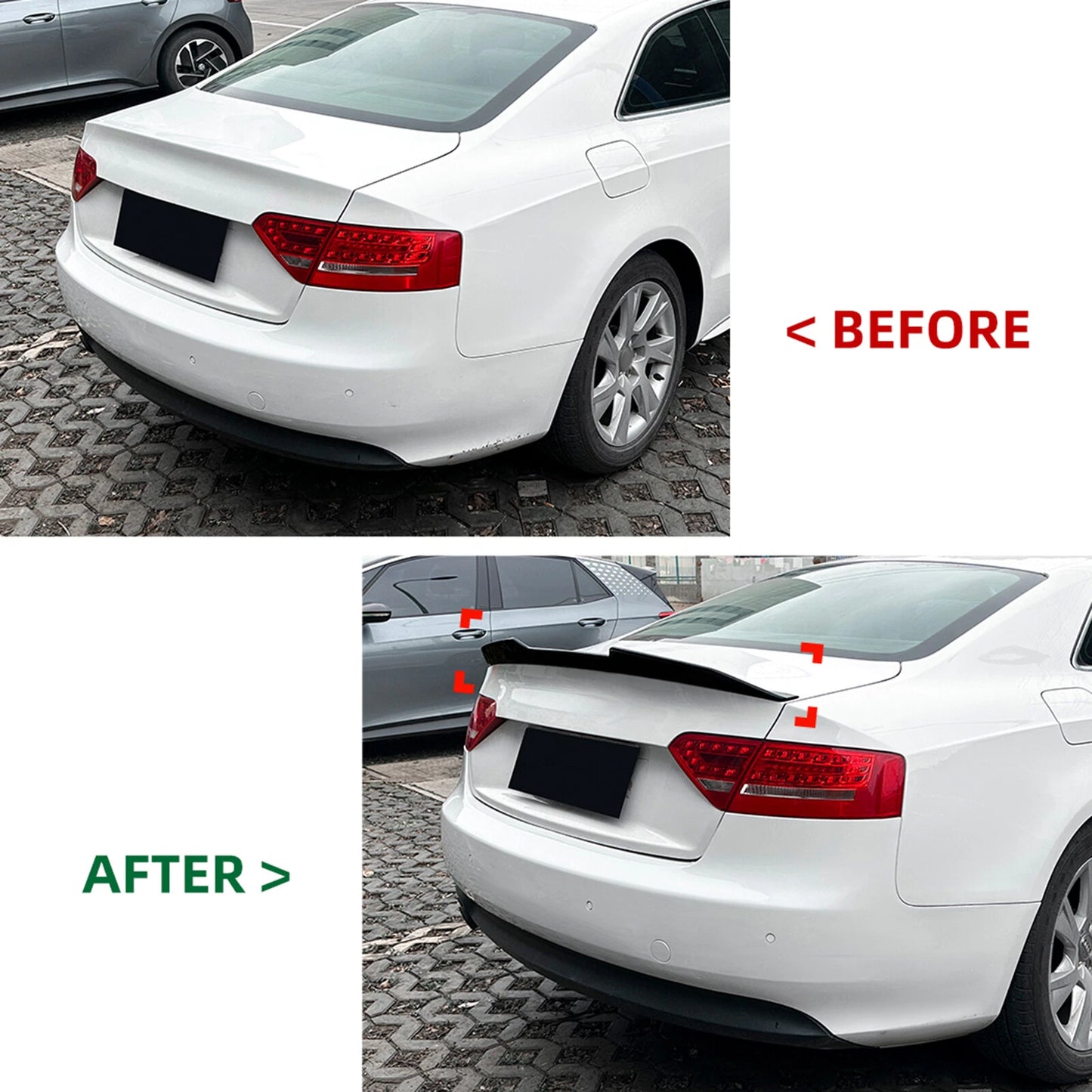 Rear Boot Spoiler Lip for Audi A5 8T Coupe (2007-2016)