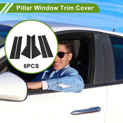 6 x Pillar Window Trim for Chevy Captiva (2019-2024) Black